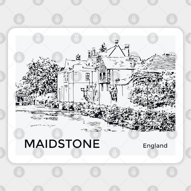 Maidstone England Magnet by Lakeric